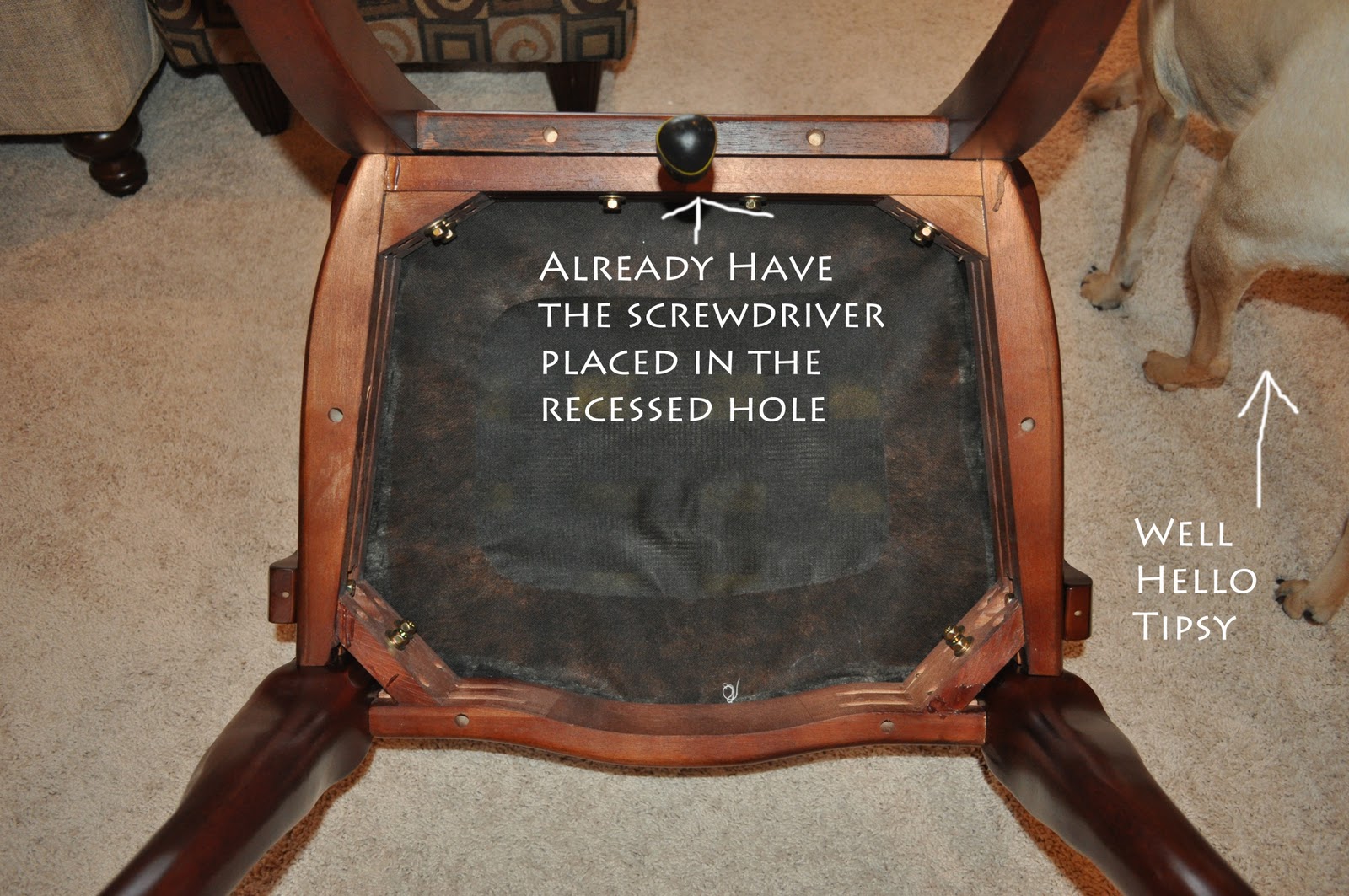 E3 Creations DIY How to Reupholster a Dining Room Chair (Part 1)