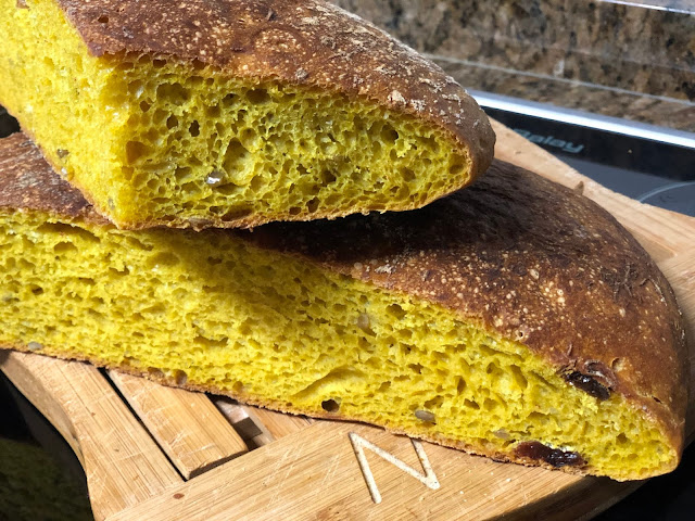 Pan De Cúrcuma Con Semillas Sin Amasado ..., Vas A Ser La Envidia Del Barrio...
