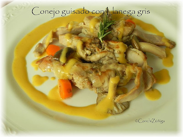 Conejo Guisado Con Llanega Gris
