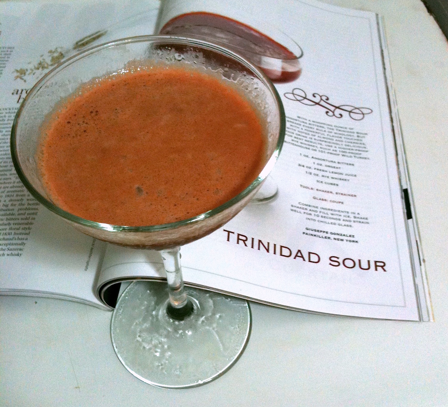 Chemistry of the Cocktail New Cocktail Classics the Trinidad Sour