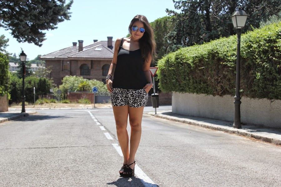 DIY Costura: Shorts Animal Print (patrones o moldes). Blog de costura y blog diy.
