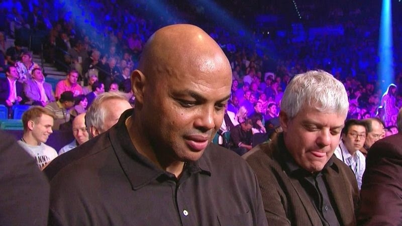 Charles Barkley at Mayweather-Pacquiao fight