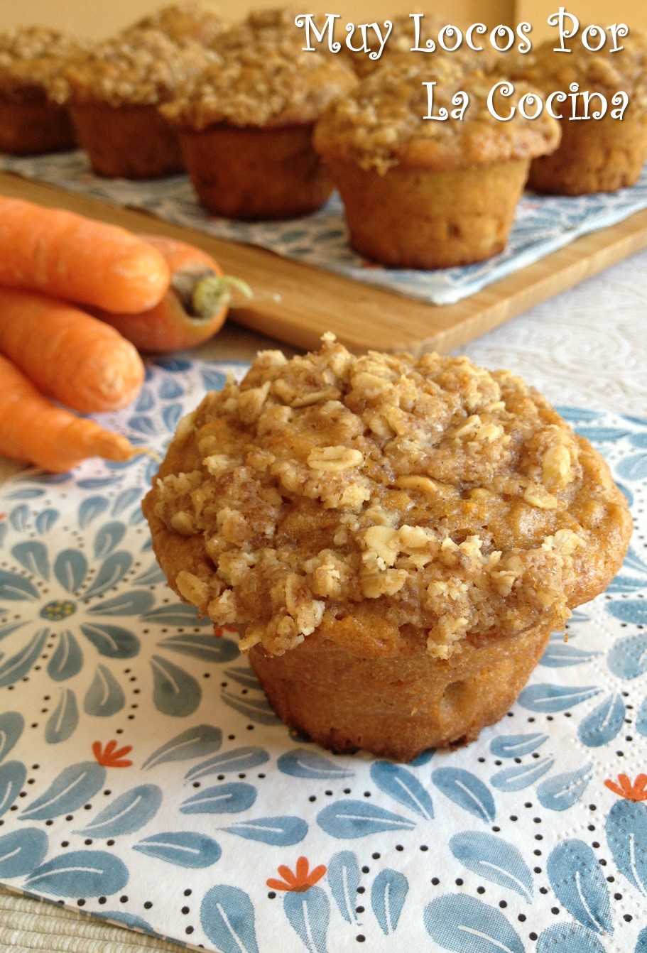 Muy Locos Por La Cocina Muffins de Zanahoria y Avena