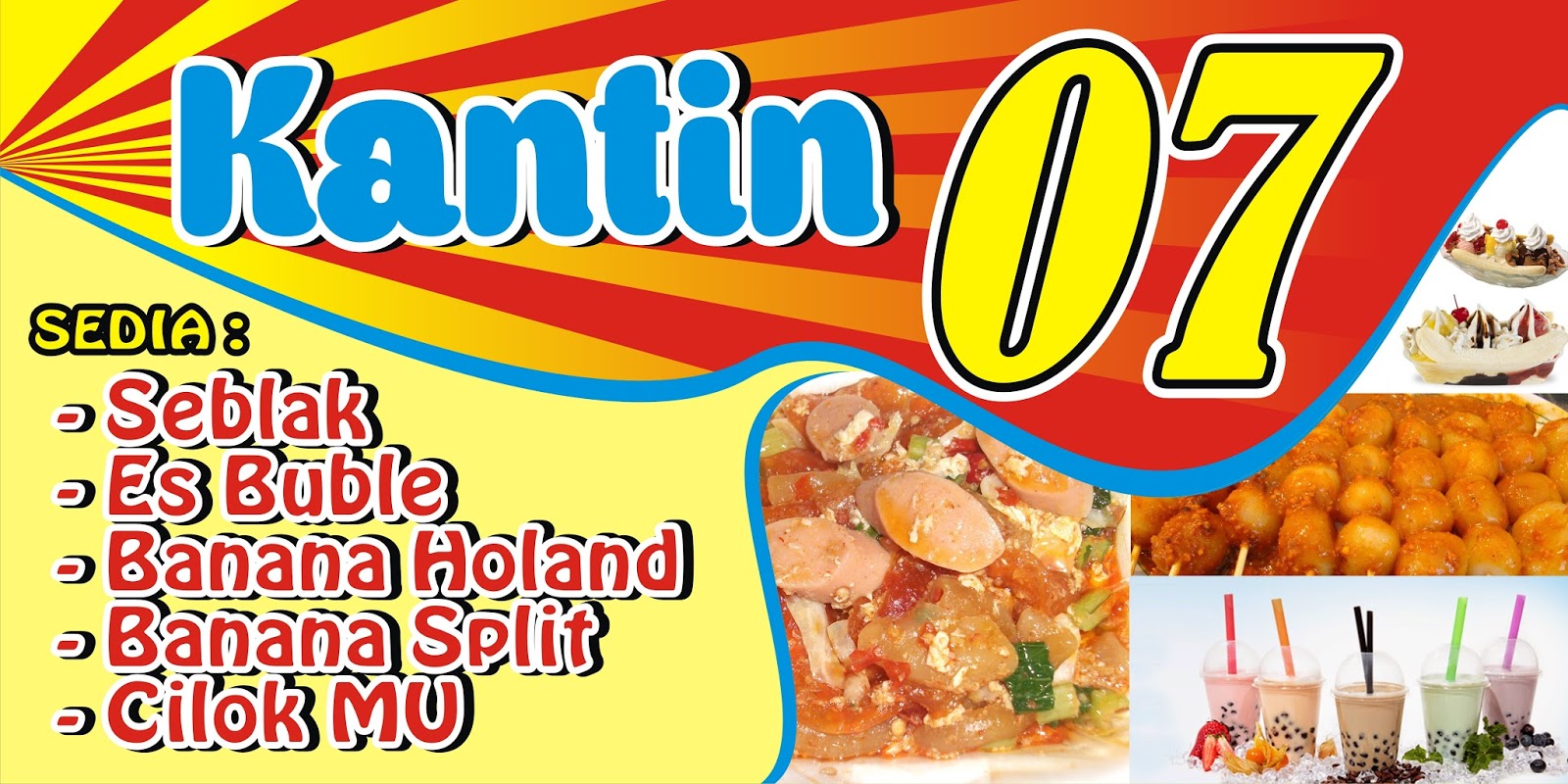 Bikin Spanduk Seblak desain spanduk keren