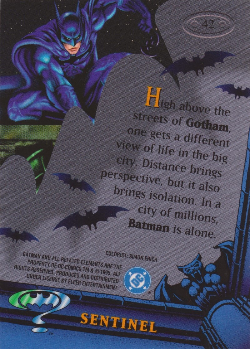 fleer batman forever movie cells fleer batman forever movie cells