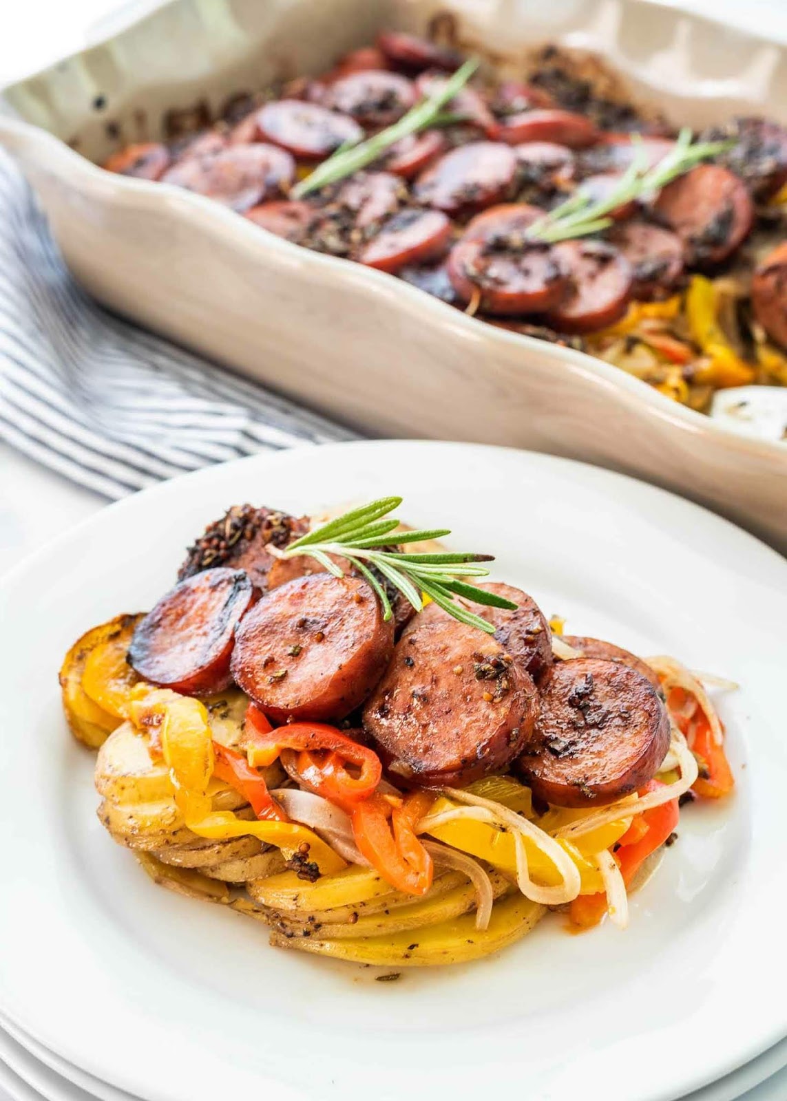 Sausage, Pepper, and Potato Bake Recipe