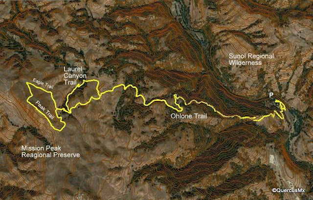 Ruta Sunol - Mission Peak by Ohlone Trail