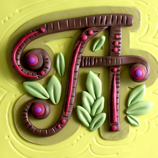 Polymer Paula Clay Sculpted Alphabet