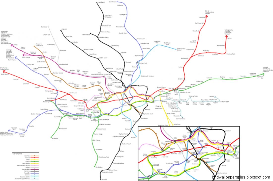 Geographically accurate Tube map