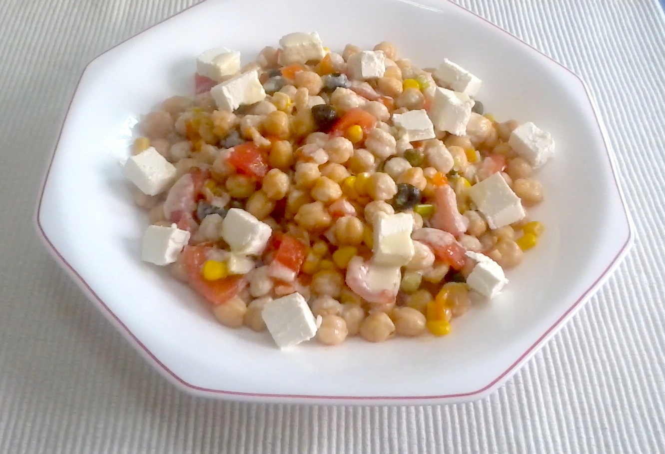 Inmacocinillas Ensalada de garbanzos con salsa de anchoas