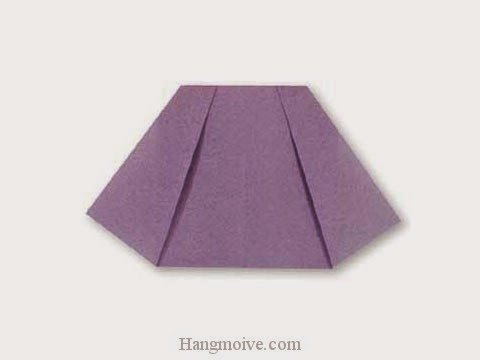 Cách gấp, xếp váy ngắn bằng giấy origami - Video hướng dẫn xếp hình quần áo - How to fold a Skirt