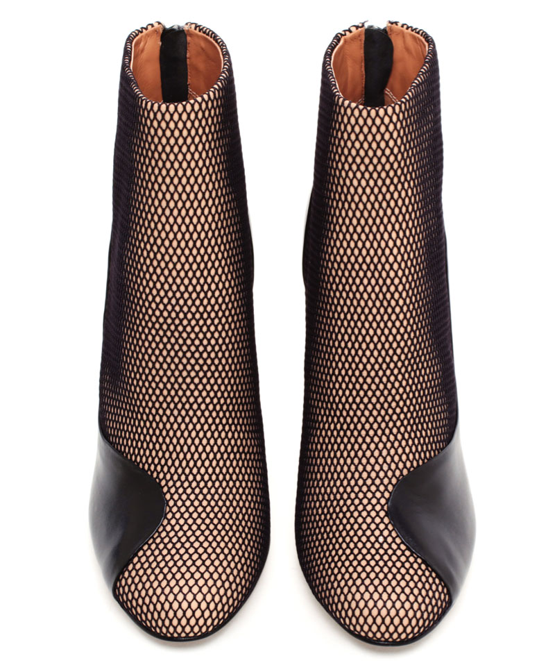 philip lim Francis Mesh and Leather Ankle Boot