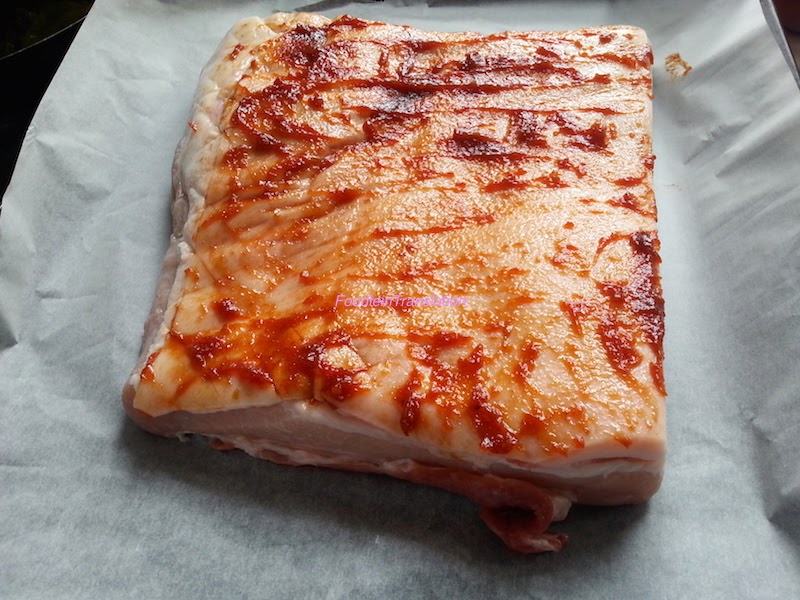 Pancetta fresca con salsa BBQ al forno Foodie in Translation