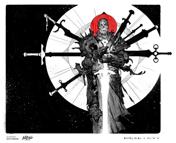 As sombrias ilustrações de fantasia e terror para games de Konstantin Vavilov Konstantin Vavilov artstation arte ilustrações sombrio terror fantasia games diablo book adria buried city
