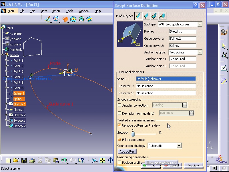 Product Design Engineering Surface Design (Sweep) Surface Design