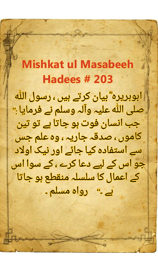 Hadith from Mishkat