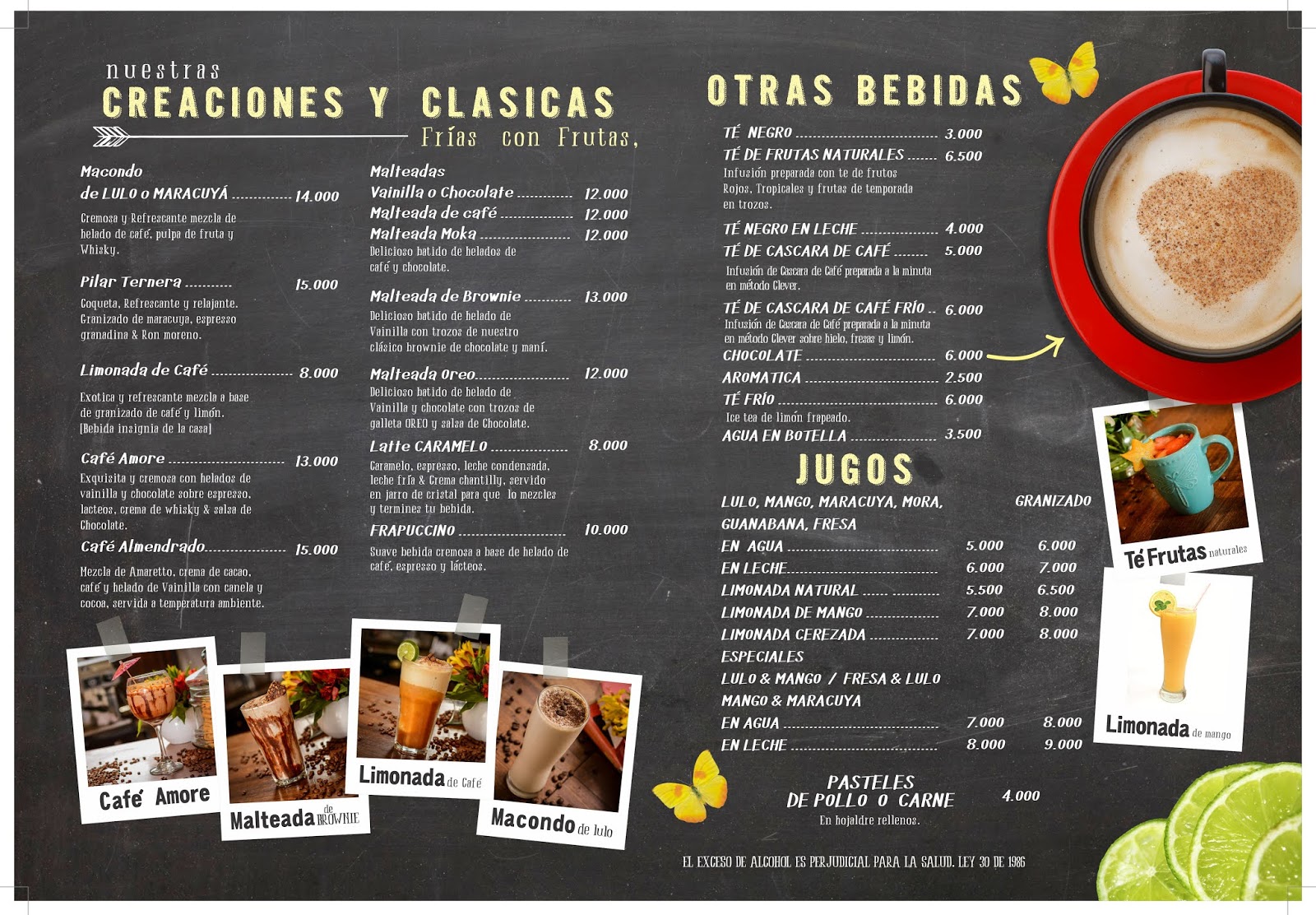 CAFÉ MACONDO NUESTRA CARTA