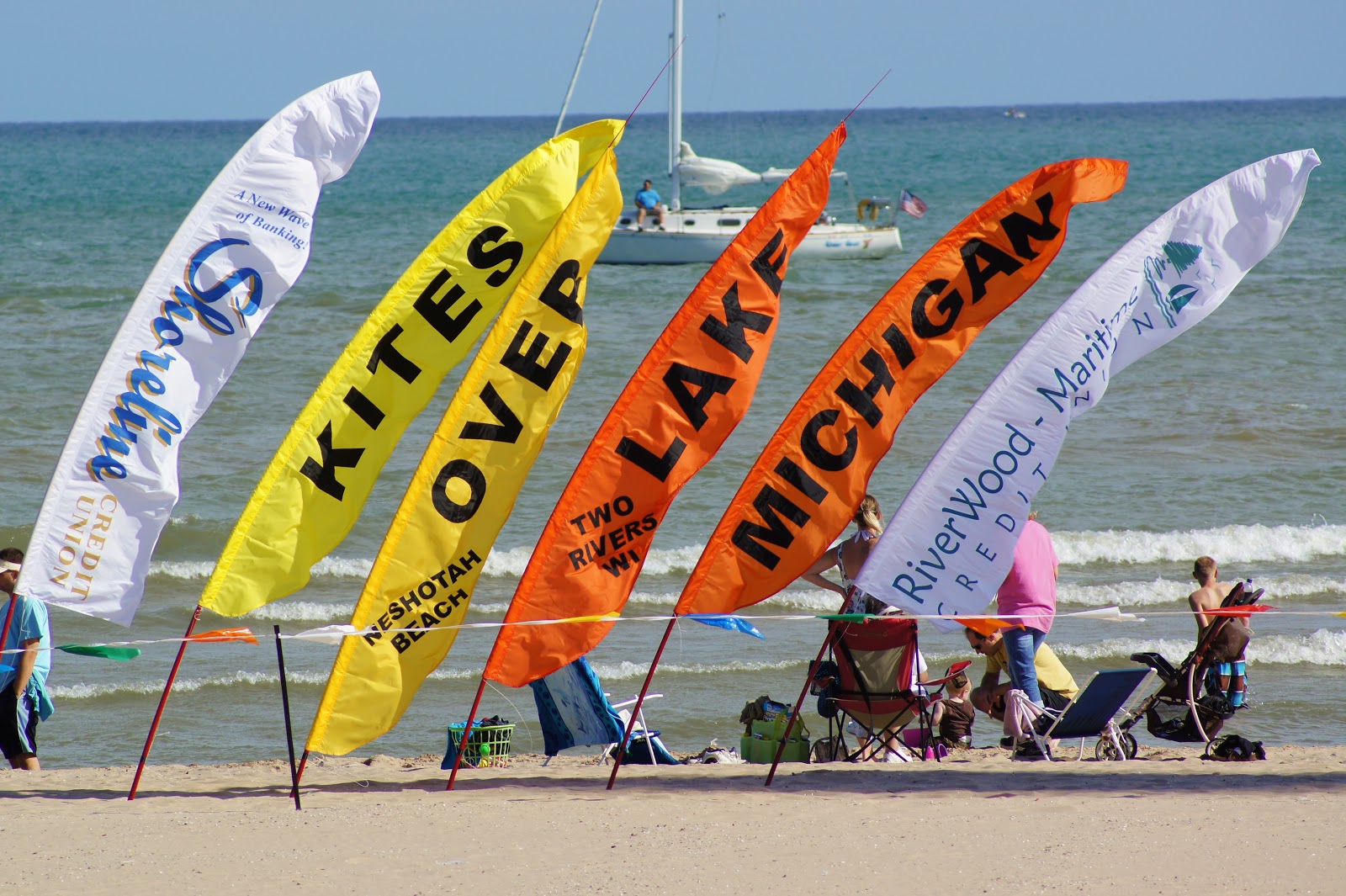 Collections by Carol Kites Over Lake Michigan Two Rivers
