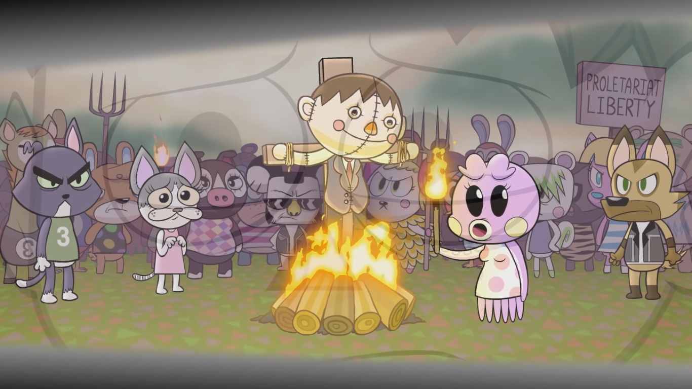 Everything's ruined. Isabelle Ruins everything. Isabelle animal Crossing Parody. Hotdiggedydemon logo.