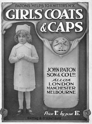 Patons Helps to Knitters No. X 1910s vintage knitting pattern; Patons; Girls' coats & caps