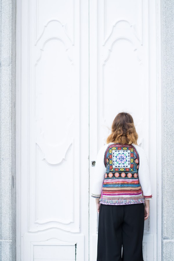 Chaqueta étnica diy