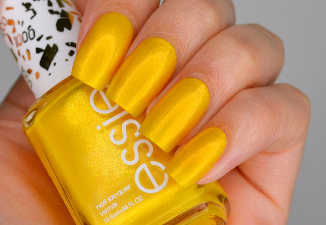 Essie Yellow and Green Taping Nail Art
