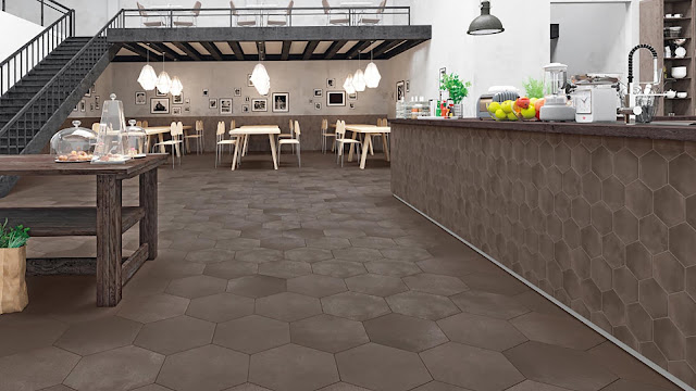 Floor tiles design pictures with terracotta effect Keramos collection - The junction between man and earth