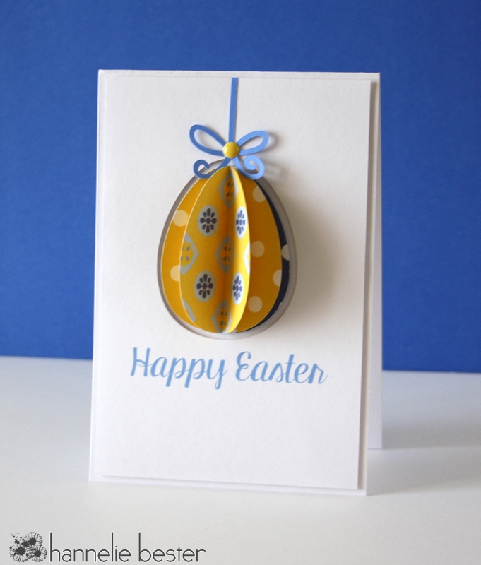 Dimensional Easter egg card