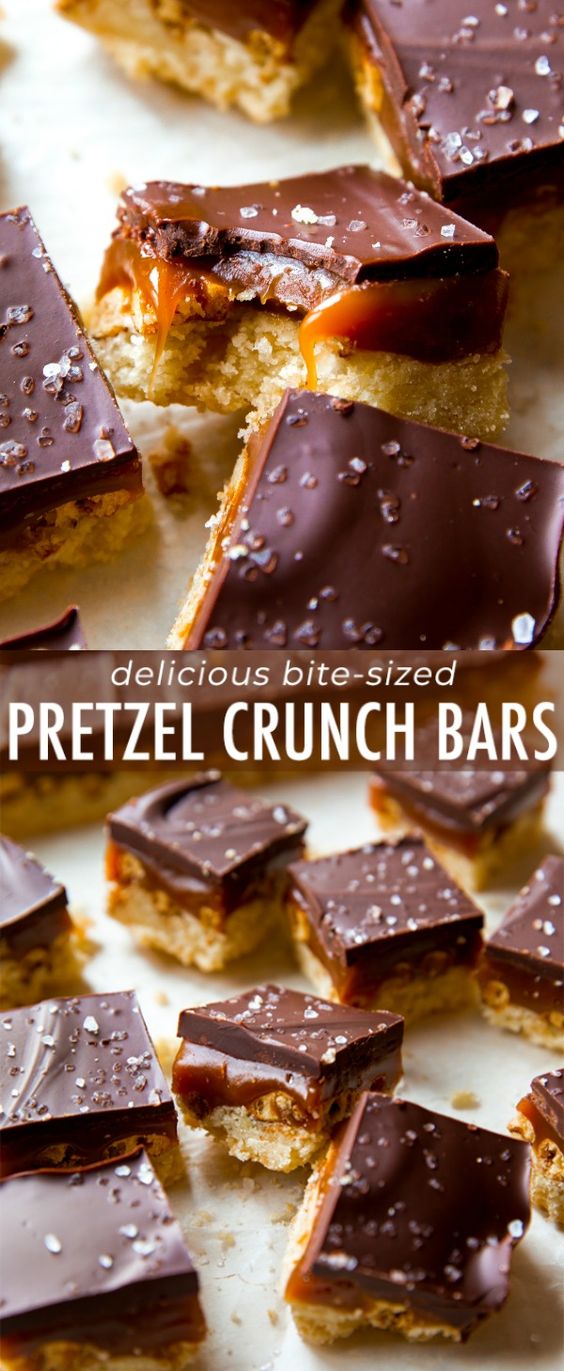 pretzel crunch bars - Family Meal Recipes