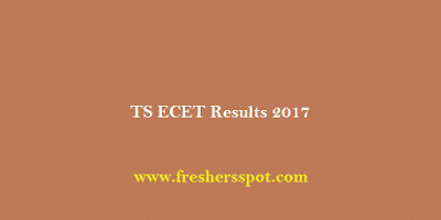 TS ECET Results 2017 Ranks