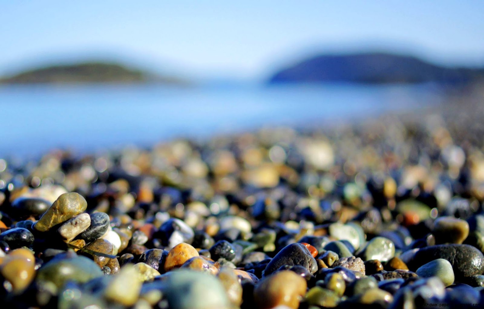 Pebbles On Beach