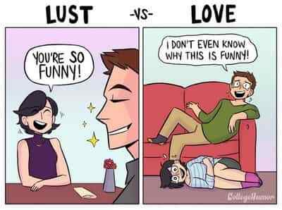 Funny Comic Illustrates The Differences Between Lust & Love