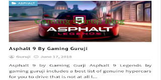 Asphalt 9 paid game