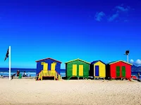 Muizenberg beach-side suburb of Cape Town, South Africa