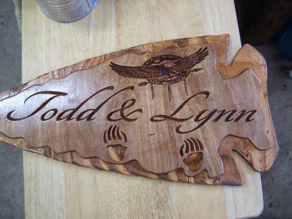 Custom Wall Art, Signs, & CnC Router Work: Couples sign
