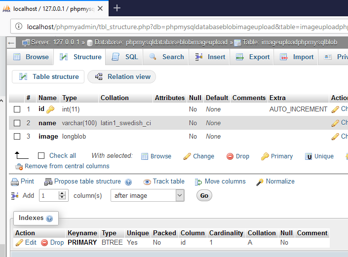 Tutorials: How To upload BLOB Image To Mysql Database Using PHP, SQL ...