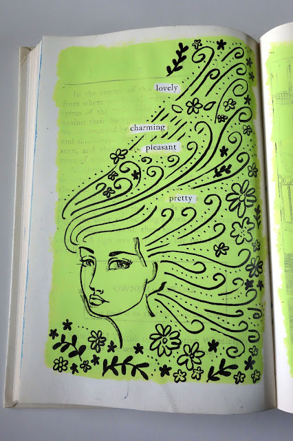 Altered books, art journal, acrylic paint, blah to TADA!, crafty recycling