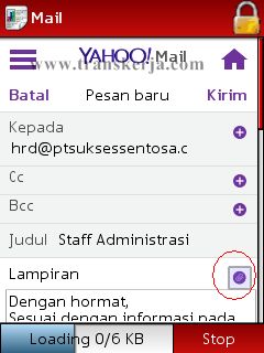 Cara Kirim Email Lamaran Kerja Via HP - Berita Transkerja 