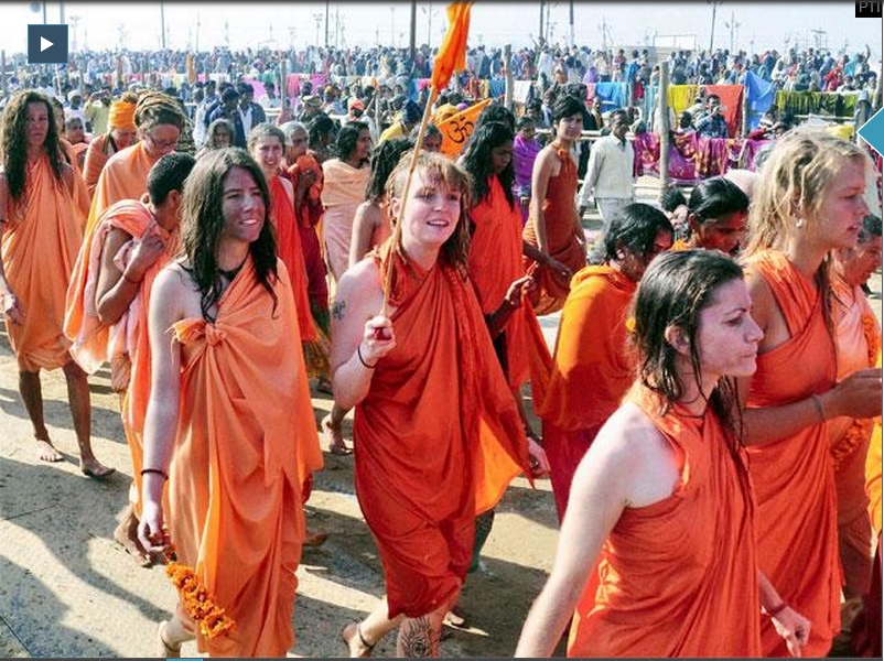 Myanmar delegate joins guests from 187 countries at the Kumbh Mela 2019