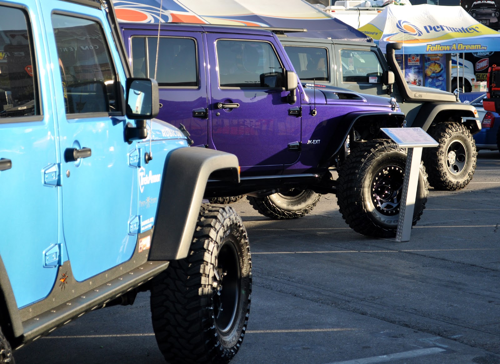 3 Jeeps, and the impressive aftermarket add ons that you can buy for