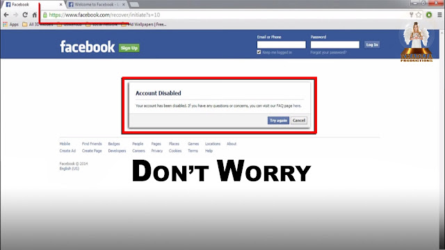   how to enable your disabled facebook account back