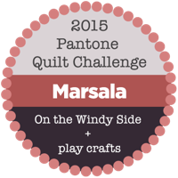 2015 Pantone Quilt Challenge: Marsala