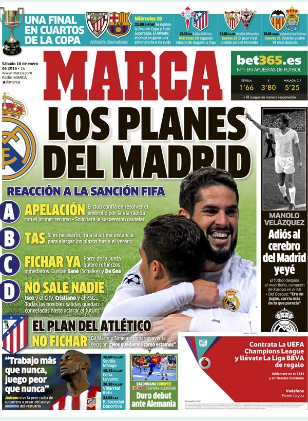 Real Madrid, Marca: "Los planes del Madrid"