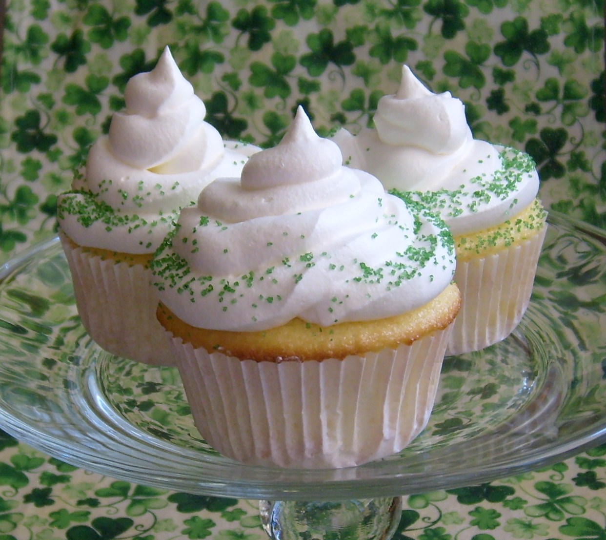 Happier Than A Pig In Mud Jiggly Jello Cupcakes for St. Patrick's Day