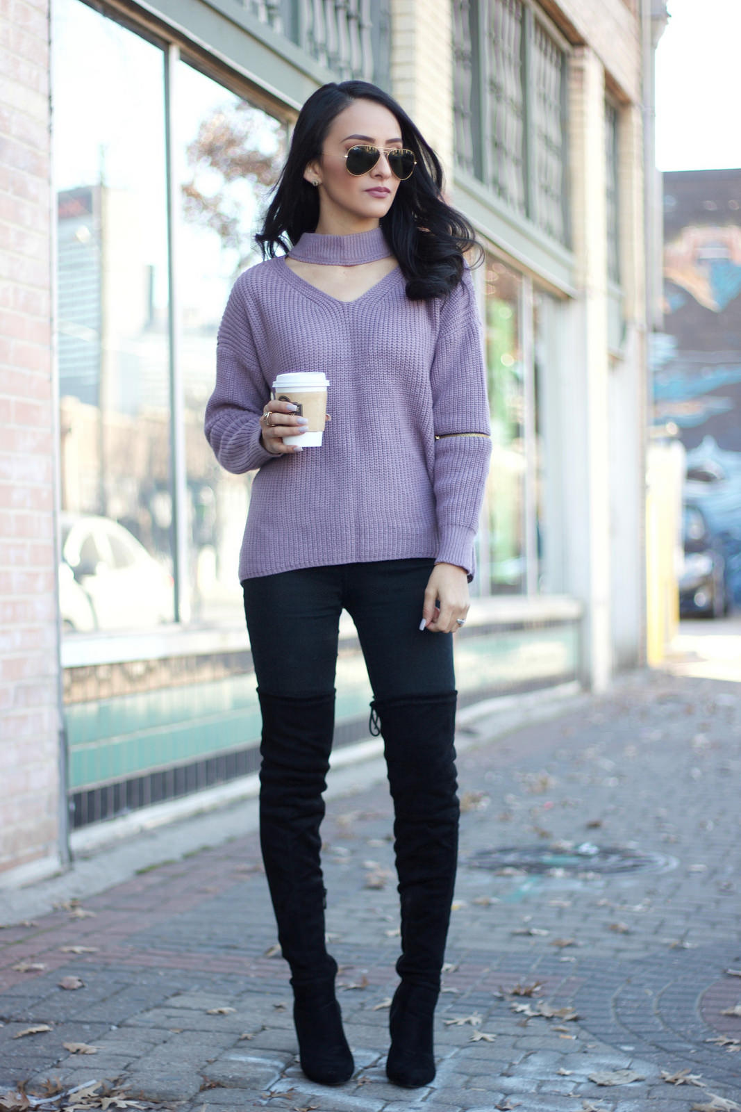 Purple Sweater
