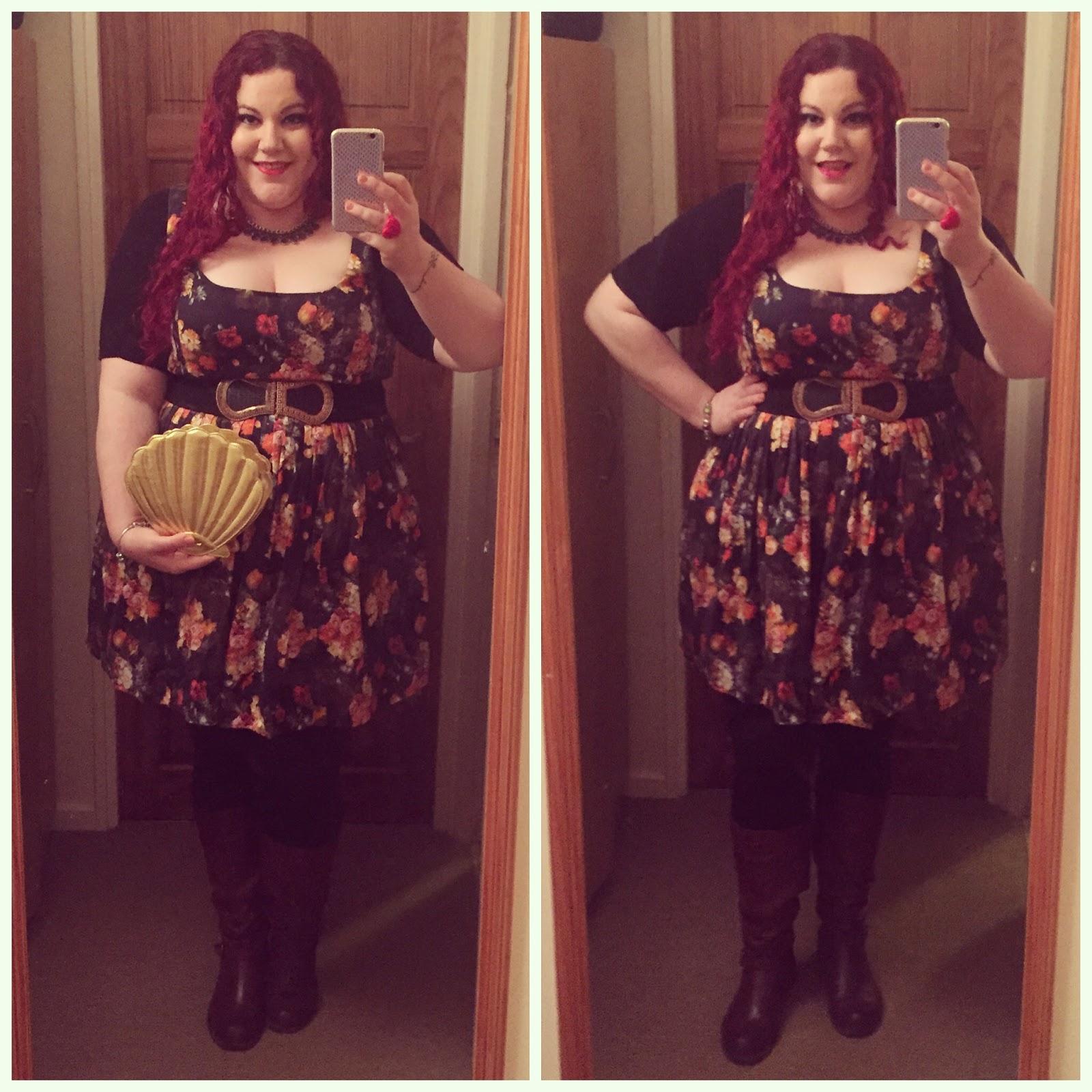 Curves & Curls: My Month in Outfits: What I Wore in January