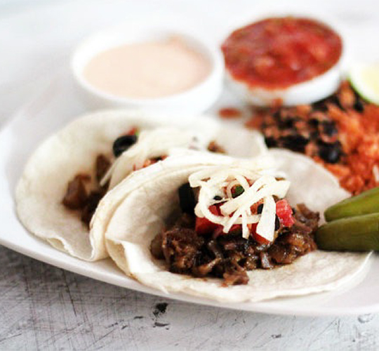 Shredded Oxtail Tacos