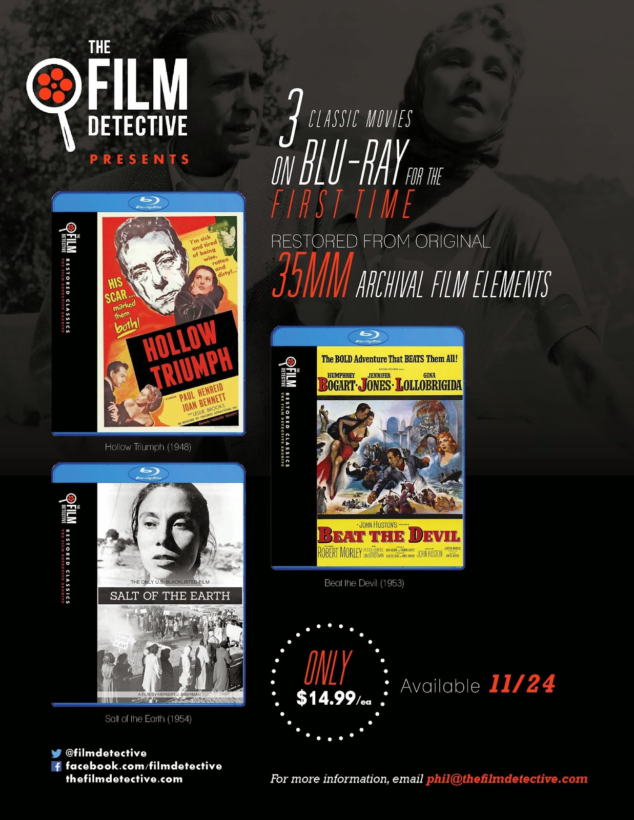 Dvd And Blu Ray Release Report The Film Detective Announces It First Three Blu Ray Releases For