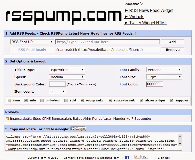 Menambahskan SlideNews Pada Blog dengan RSSPump