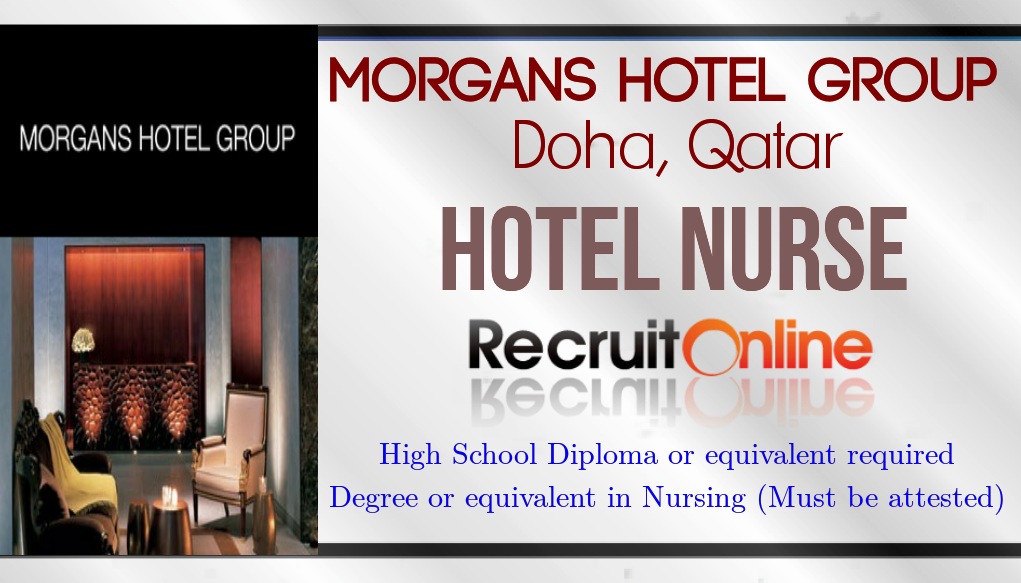 .Nurses JobsMiddle East Hotel Nurse HOTEL GROUP, Doha, Qatar.